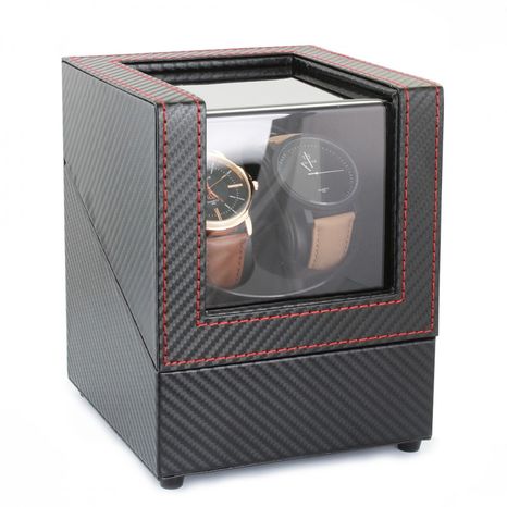 Rotomat szkatułka etui na 2 zegarki automatyczny, kolor czarny