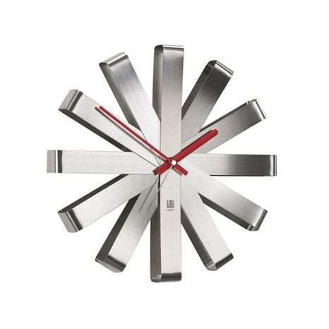 Zegar naścienny RIBBON 30 cm stalowy