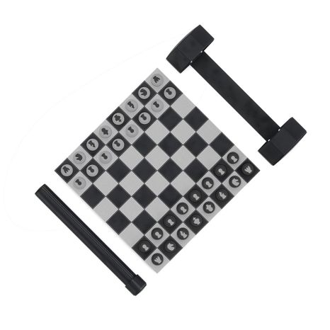 Zestaw pikowany w rolce szachy/warcaby ROLZ w czarno-białym wzornictwie